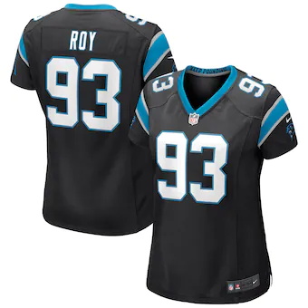 womens-nike-bravvion-roy-black-carolina-panthers-game-jerse